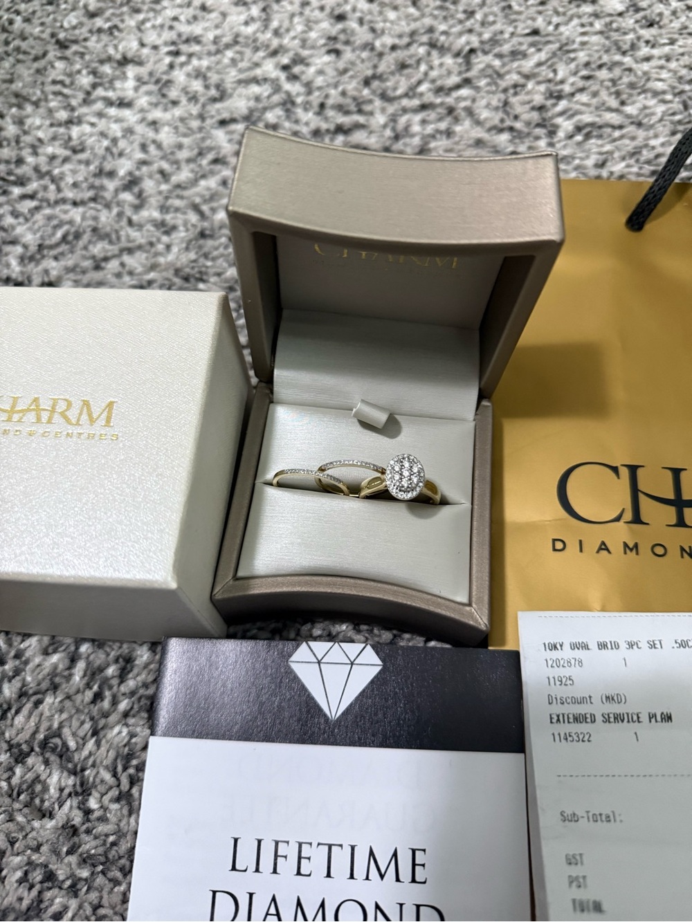 💍 0.50 CTW Natural Diamond Bridal Set
